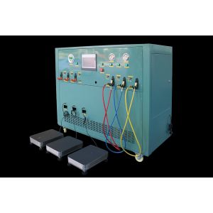 multiple stations refrigerant split charging machine refrigerant 3-stage filling