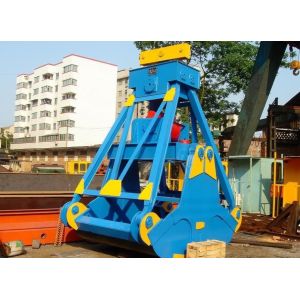 Single Rope Clamshell Flap Mechanical Grab Bucket For Crane