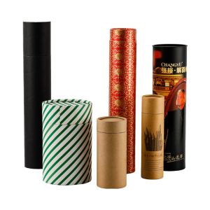 Cardboard Essential Oil Container Packaging Paper Tube Box with CMYK Printing