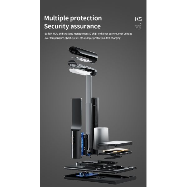 15W wireless fast charging | scalable dimming | X5 multifunctional desk lamp | study and office eye protection companion