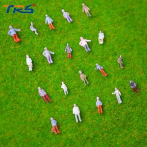 China 1:300 scale ABS plastic model painted figures 0.7cm for model building material on sale