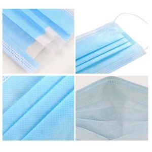 Anti Virus 3 Ply Disposable Face Mask High Efficiency Filtration 9.5*17.5cm