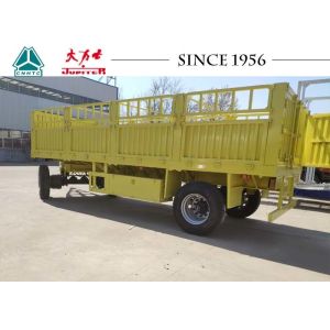 80000kg Gooseneck Flatbed Trailer 4 Axle High Fence