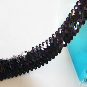 20KJ73 Fashion Metallic Lace 3cm Sequin Braid Trim