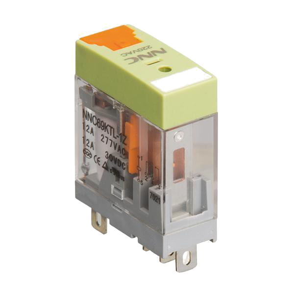 NNC Miniature PCB Transparent Relay NNC69KTL Relay with LED Indicator and