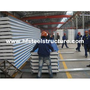 EPS / PU Metal Roofing Sheets With Color Steel Sandwich Panel