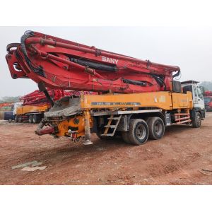 Used Sany 40-meter Concrete Pump Truck Adopts Isuzu Chassis, Which Is Economical
