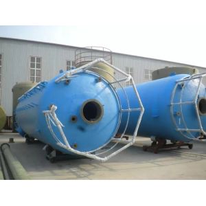 1400mm Green FRP Horizontal Tank 1200 Gallon For Finely Processed Underground