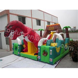 Wholesale Jurassic Park Theme Inflatable Playground / Adventurous Kid inflatable castle from china suppliers