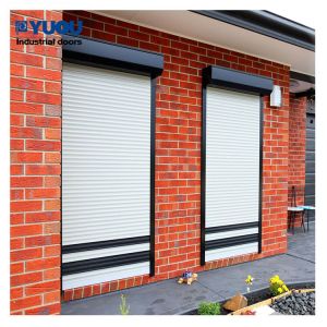 Residential Aluminum Roll Up Window Shutters Security Electric PVDF Anodized