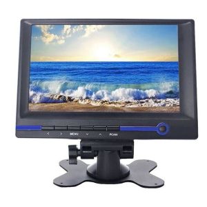7" TFT LCD HD Monitor with HDMI/VGA/AV1/AV2/Audio Input 800x480 16:9 Built-in