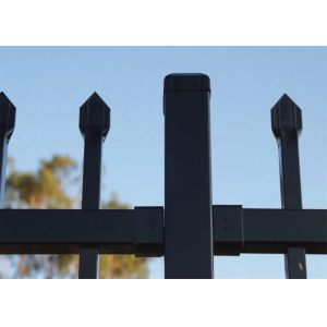 2100mm height x 2450mm width square flat picket HERCULES steel fence