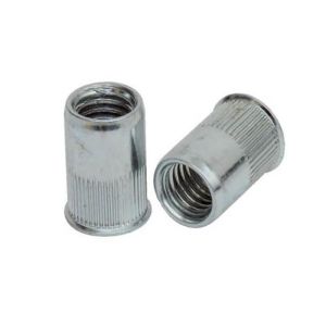 M4 M10 Steel Knurled Body Open End Reduced Flat Small Head Rivet Nut ASTM B7 B7M