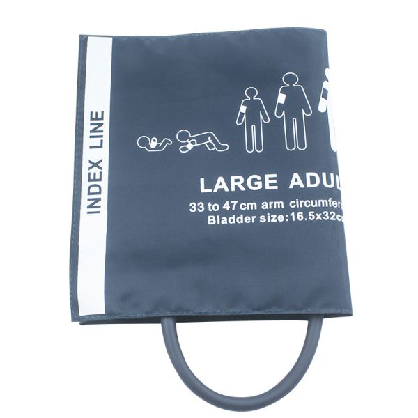 Adult NIBP Cuff Long Large Single Tube NIBP Cuff 33-47cm Nylon Cuff Reusable