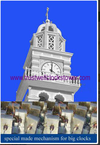 Tower Clocks and movement, the clockstower, custom tower clock and mechanism,