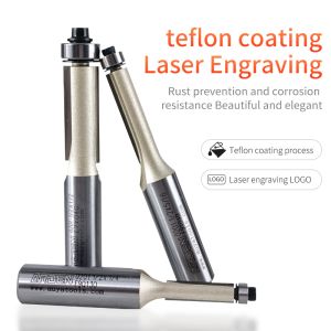 Customized High Quality 6mm 8mm 12mm Shank 2/3/4 Flute CNC Flush Trim Router Bit