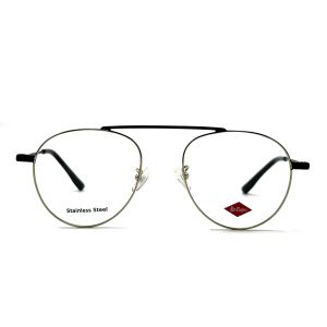 FM7115 Womens Stainless Steel Optical Metal Frames With Round Frame Shape 50-19