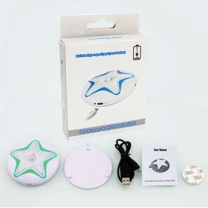 Motion Sensor Closet Light, Star Shape Cordless Rechargeable LED Smart Night