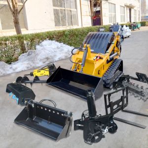 Durable All-Terrain Skid Steer Loader for Urban Projects and Outdoor Application