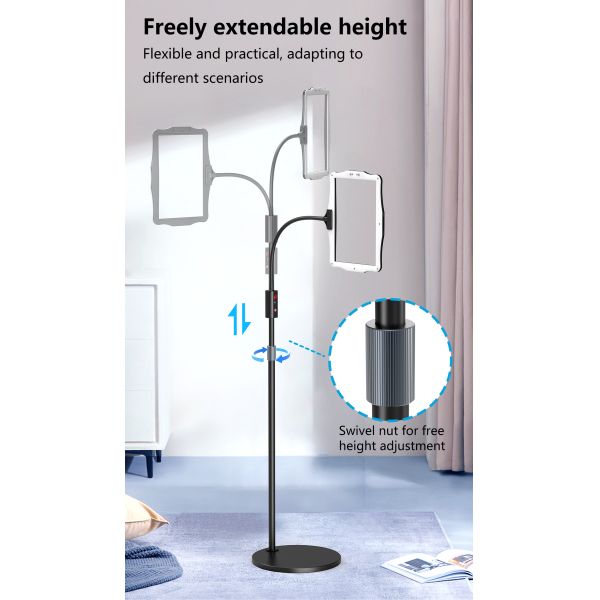 Adjustable Digital Magnifier Multi-Angle Floor Standing with Height Adjustment for Home and Office Multiple Scenarios
