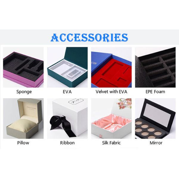 Cardboard Magnetic Rigid Folding Boxes Hot Stamping Sustainable With Ribbon