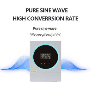 60A Output Current Hybrid Solar Inverter With 2 Year