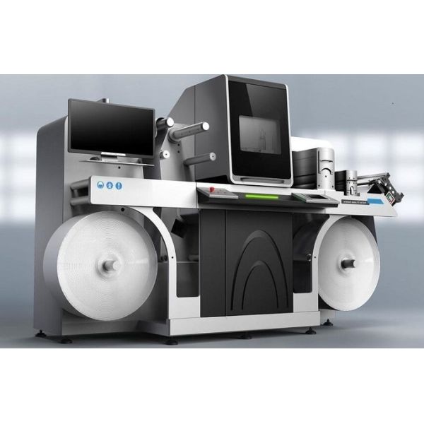 Quality Digital Label Printing Roll To Roll Machine 3D Embossing and Spot Varnishing for sale