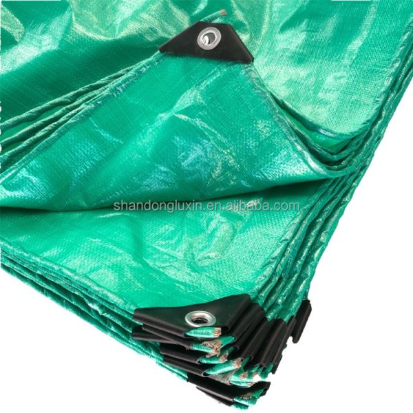 Strong Waterproof PE Tarpaulin HDPE Coated Tarpaulin 120g Width 4m Tear-Resistant