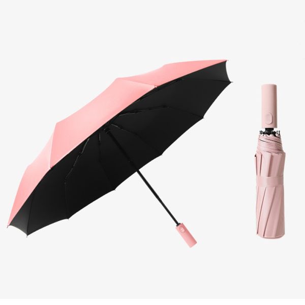Customized Logo Printed Automatic UV Prevent Umbrella for Sun and Rain Protection