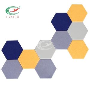 Harmless Fireproof Hexagon Foam Panels Environmentally Friendly