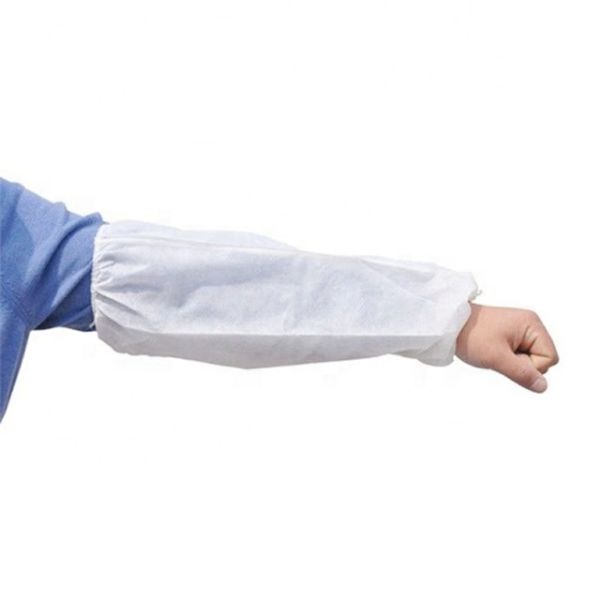 PP Nonwoven disposable Sleeve Cover 20gsm Arm Cover For Worker Cloth