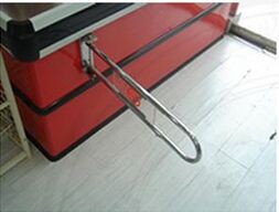 Silver Supermarket Swing Barrier Gate 800mm Stretched Length Fixup Entry Gate