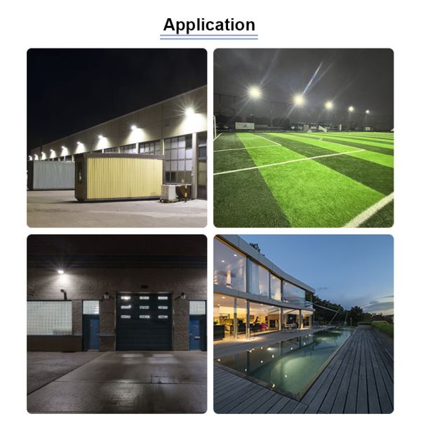 Aluminum Alloy Body, Remote-Controlled Color Adjustment – Outdoor LED Floodlight, Ideal for Gardens, Courtyards, Building Facades, and More, Creating