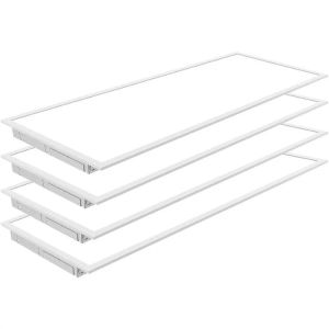 Aluminum Appearance LED Panel Lights with Dimmable Option, 0-10V Dimmable, IP44,