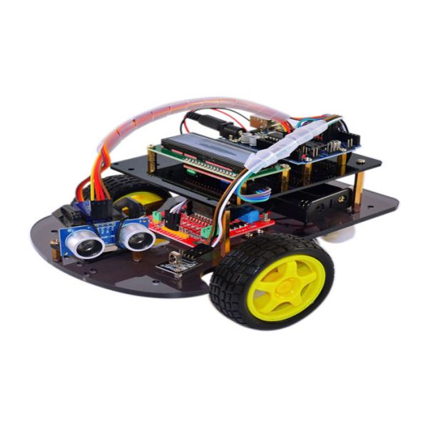 Quality Ultrasonic Obstacle Arduino Smart Robot Car Avoidance Chassis PCB Material for sale