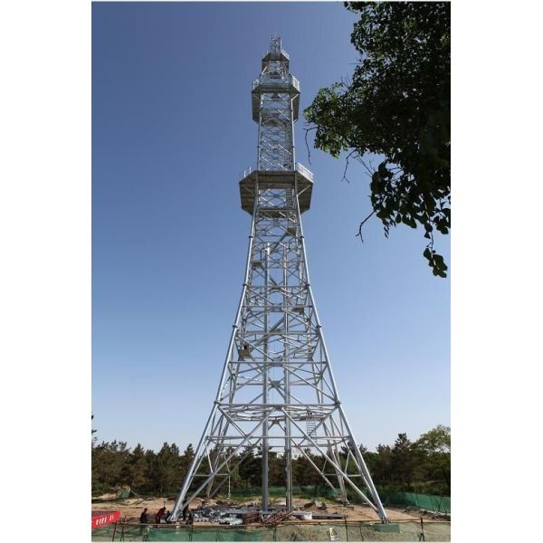 Quality Iso Certificated Galvanized Q345 Tv Self Supporting Antenna Tower for sale