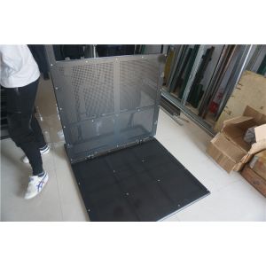 Road Crowd Safety Barriers , Crowd Control Barricades 1.2x1.1x1.2 Meter