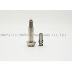 China Three Way Two Position Solenoid Stem With Male Thread Connection/Four Vertical Grooves Movable Core on sale