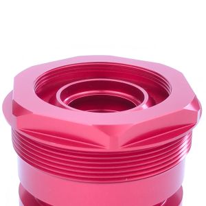 Certified RoHS Red Anodized Hydraulic Parts for ODM Applications