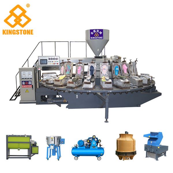 Automatic Plastic Slipper Injection Moulding Machine Completely Set Line
