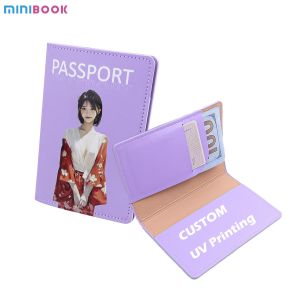 Custom Logo Avaliable RFID Blocking Leather Passport Cover Holder for Family