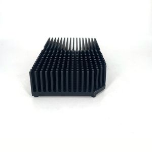 Wholesale Extruded Anodizing Black Aluminium Profile Heat Sink AL6063-T5 Slotting from china suppliers