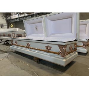 Wholesale Rectangle Steel Casket Box For Professional Funeral Services from china suppliers