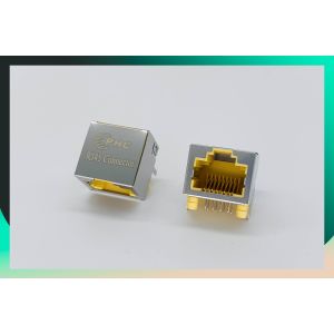 1X1 Gigabit Female Magnetic RJ45 Jack With Transformer