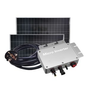 Aluminum Alloy Micro Inverter Solar Panel WVC 300 Silver Grid Connected Inverter
