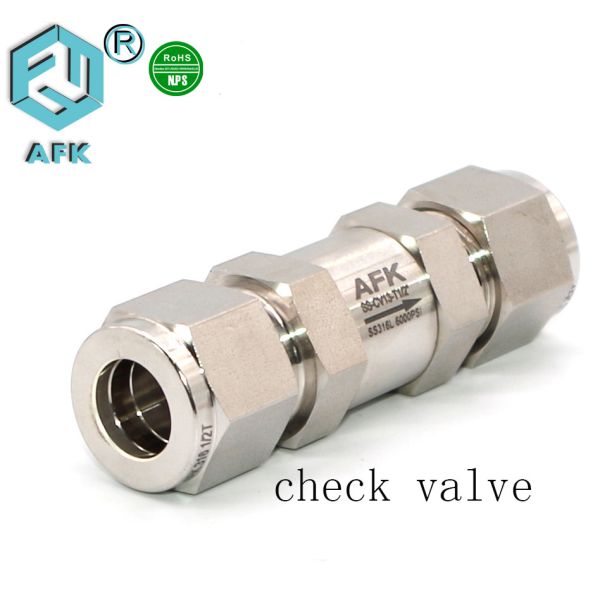 Quality 6mm Air Compressor Check Valve High Pressure No Return With Ferrule OD Connector for sale
