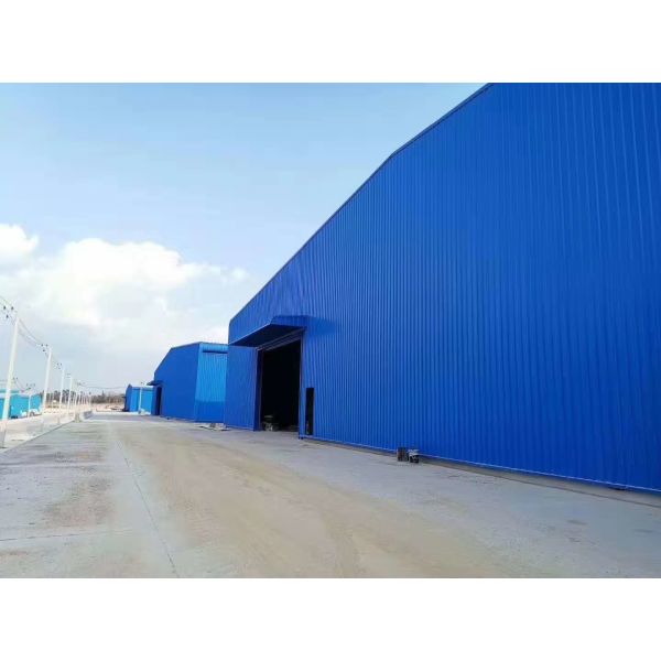 Environment Friendly Poultry Farm Structure With Blue Steel Claddings