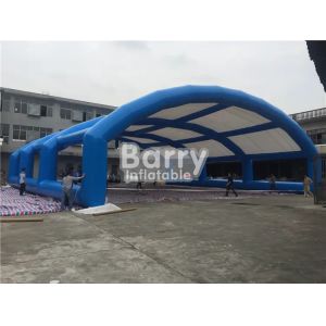 Blue And White Inflatable Shelter Tent For Metal Frame Pool Beach
