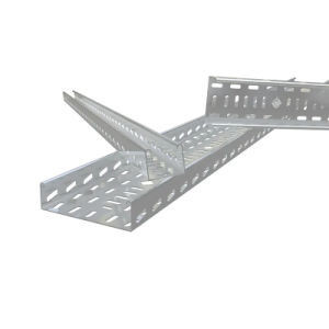 China Highly Ventilated C1-100X200 Aluminum Alloy Perforated Cable Tray for Dustproof Needs on sale