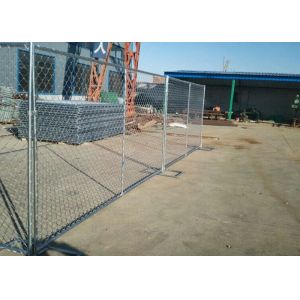 6ft Temporary Fencing Panels , Outdoor Welded Wire Fence Panels For Construction